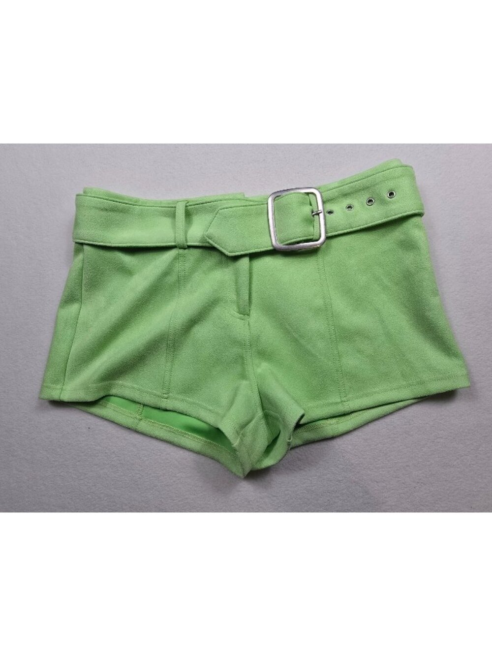 Urban Outfitters 12 Lime Green Belted Booty Shorts Festival